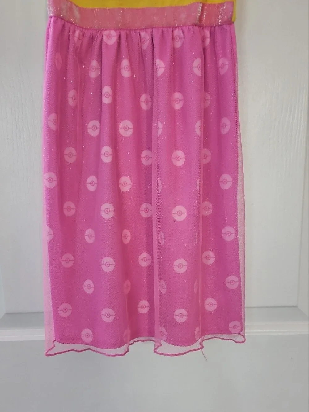 Pokemon Yellow & Pink Pikachu Heart Hooded Dress